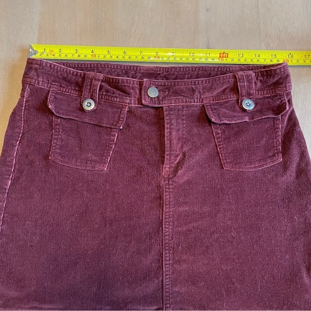 Patagonia Burgundy Corduroy Mini Skirt - Picture 10 of 12